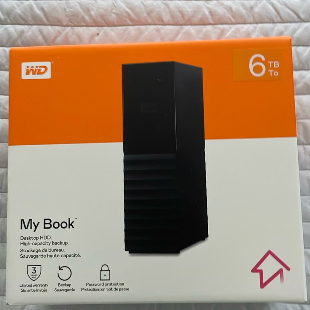 Brand new sealed WD 6tb hard drive